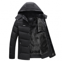 Men's Clothing Middle aged and elderly men's cotton padded jackets, winter velvet thickened jackets, grandpa and dads' winter cotton padded jackets
