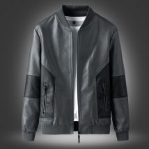 Vêtements pour hommes Printemps et Automne Nouvelle veste en cuir décontractée pour hommes Style coréen Slim Trendy Beautiful Leather Jacket