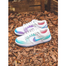 Nike Dunk Low Blanc Bleu Violet Dégradé Chaussures Basses Rétro Décontractées FJ7743-194