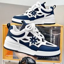 Top Men Casual Fashion Designer Black Outdoor Sport Skateboarding Shoes Male White Trainers Plate-forme Sneakers
