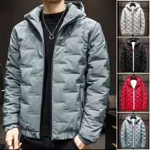 Men's clothing Cotton-padded jacket for men down-padded jacket winter coat hooded cotton-padded jacket for men