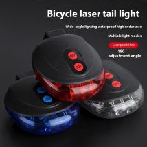 Phares de vélo, feux arrière d'avertissement de sécurité parallèles au laser, accessoires de vol morts pour vélo de montagne, équipement de conduite