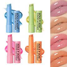 JOLLY JOJO four-color jelly lipstick moisturizing and moisturizing lip care colored lip balm lipstick makeup