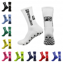 FOOTBALLSOCKS chaussettes de football chaussettes de sport chaussettes mi-mollet pour hommes et femmes chaussettes à pois antidérapantes en silicone chaussettes de yoga de basket-ball
