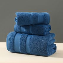 ​100% Cotton Bath Towel Set (3-Piece) - Super Soft & Highly Absorbent, Includes Bath Towel, Hand Towel & Washcloth (Perfect For Bathroom & Kitchen)​