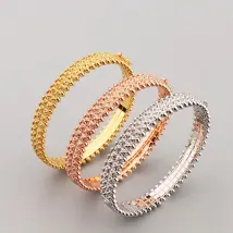 wide Gold Gear Sier Bangle Bracelets For Set Ring Men Tennis Fashion Unisex Jewelry Designer Women Jewlery Party