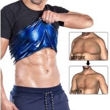 Men's Shapewear Perspiration Tights With Belly Pull-in Blazer Corset Short Sleeves