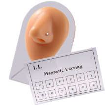 12 pièces/carte aimant non percé oreille tragus cartilage lèvre labret clou nez anneau bijoux boucle d'oreille magnétique
