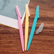 Rasoir à Sourcils Rasoir Tondeuse à Sourcils, Rasoir à Poils du Visage, Outils de Tondeuse de Rasage de Cheveux avec Capuchon de Protection pour Femmes, 1/3 pièces
