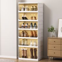 Home & Garden Shoe Cabinet, No Need To Install Shoe Box, Transparent Shoe Rack, Sneaker Storage Artifact, Foldable Shoe Storage, Foldable Shoe Box