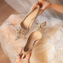 Upscale Lingerie French Heels, Women's Size Bridal Shoes