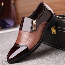 Chaussures habillées de style britannique pour hommes Chaussures décontractées respirantes pour hommes Chaussures respirantes tendance Chaussures de travail grande taille pour hommes