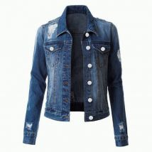 Cardigan en jean à manches longues et col carré pour femme, style urbain, fabricant et vente en gros