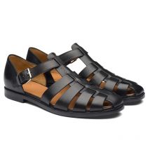 Summer Leather Dress Shoes Outdoor Soft Lace Formal Men Wedding Classic Lightweight Slippers Sandals Sneakers
