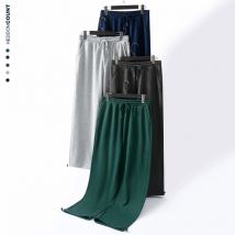 Pantalon de survêtement longueur cheville pour homme, pantalon décontracté noir d'automne pour homme et femme, pantalon de sport uni pour homme