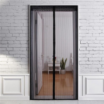 Rideaux de porte en gaze d'été anti-moustiques et insectes volants, rideau de porte en maille magnétique pour cuisine, salon, chambre à coucher