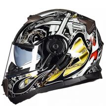Casque de moto Casque d'exposition Casque de voiture électrique d'hiver Casque intégral de personnalité chaud antibuée Casque intégral