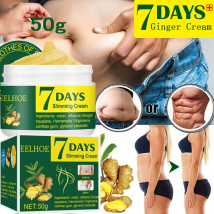 7 DAYS Ginger Slimming Cream Weight Loss Remove Waist Leg Cellulite Fat Burning Shaping Massage Cream Whitening Lift Body Care