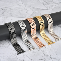 Convient pour Apple Watch Bracelet Applewatch/7/8 métal poisson ling Apple Bracelet montre pour hommes