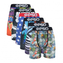 6 pièces mode sous-vêtements imprimés Cueca homme culotte Lingerie hommes caleçons Boxer slips Sexy S-XXL hommes boxeurs malles