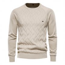 Vêtements pour hommes pull en coton pour hommes pull pour hommes pull de couleur unie pour hommes