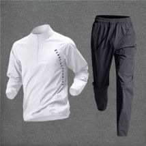 Men's Clothing training suit quick drying clothes long sleeve autumn and winter sports student cycling sports shirt top running jacket sports suit
