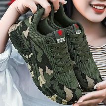 Camouflage and outdoor hiking women, training students, military training, anti slip release shoes, construction site