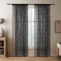 Rideaux en gaze de dentelle rétro français, décoration de salon, chambre à coucher, écran de fenêtre imperméable, rideaux de gaze de séparation, rideaux finis