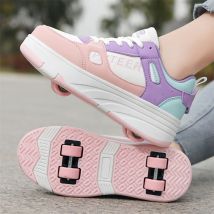 Roller Skates, Roller Skates, Four Wheeled Deformed Shoes, Children's And Teenagers' Wheel Shoes, Roller Skates, Double Row Roller Skates