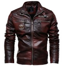 Men's Clothing leather jackets handsome biker suits youth jackets