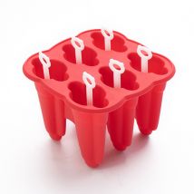 6-Cavity Food Grade Silicone DIY Ice Cream Popsicle Molds Eco-Friendly Freeze Juices Drink Muolds Kitchen Ice Cube Makers Tools