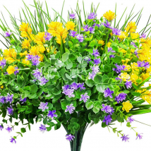 Best Selling Combination Artificial Flowers Simulated Eucalyptus Flowers Green Plants Interior Decoration Small Spring Grass Flowers