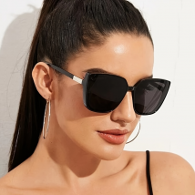 Fashion Square Sunglasses Women Oversize Frame Cat Eye Sun Glasses Ladies Classic Vintage Goggle Female Glasses UV400
