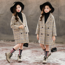 Vetement bébé Manteau tweed enfant mi long fille tendance
