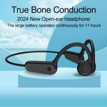 Bone Conduction Headphones Open Ear True Wireless Sports Earphones With Built-in Mic, 2024 New Ear Hanging Type Headset For Running, Cycling, Hiking,