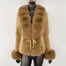 Women's Clothing Spring And Autumn Cardigan Fur Coat Knitted Sweater