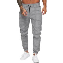 Pantalon de jogging pour homme, pantalon de survêtement, pantalon de sport ample, long, à carreaux, décontracté