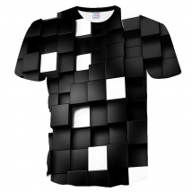 T-shirt surdimensionn¨¦ 3D ¨¤ manches courtes pour hommes, ¨¤ la mode estivale, ample et d¨¦contract¨¦e, ¨¤ manches courtes