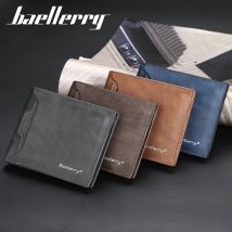 Portefeuille/porte-cartes court multicartes pour homme/porte-monnaie horizontal ouvert à la mode, cadeau d'anniversaire