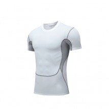 Vêtements pour hommes Fitness manches courtes sport vêtements à séchage rapide vêtements de compression football basket-ball course base vêtements élastique