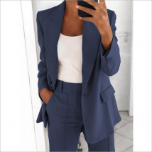 Fashion Lapel Slim Cardigan Temperament Suit Jacket For Women