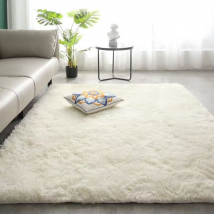 Nordic Tie Dyed Carpet, Plush Living Room, Bedroom, Mesh Red Bedside Blanket, Silk Wool Floor Mat, All Laid Out