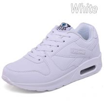 Women Casual Shoes Leather Platform Shoes Women Sneakers Ladies White Trainers Light Weight Shoes
