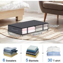 Under the bed storage box transparent clothing storage box under the bed foldable household quilt quilt storage bag