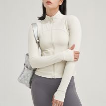 Vêtements de sport et fitness pour femmes, hauts de sport slim à manches longues, à la mode, à séchage rapide