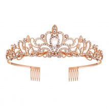 Accessoires de cheveux de couronne de mariée populaires, coiffure de couronne de mariage, couronne de cheveux de princesse féerique, bandeau en strass simple à la mode