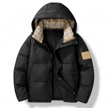 Winter Thick Couple's Fashion Down Men's Hooded Warm Jacket