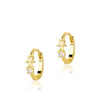 Boucles d'oreilles en forme d'étoile en zircon de style INS pour hommes et femmes, boucles d'oreilles en forme d'étoile à cinq branches de tempérament simple, boucles d'oreilles en zirconium incrustées de niche