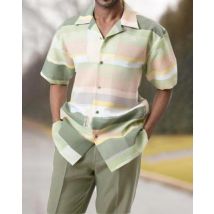 Ensemble chemise et pantalon décontractés pour homme, imprimé en 3D, tenue de plage ample à manches courtes
