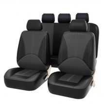 Car seat cover spliced leather universal five-seater model